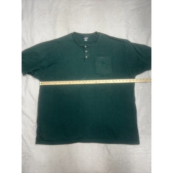 Carhartt Henley Workwear Pocket T-Shirt Mens Size 2XL Green Short Sleeve K84-HTG - Picture 4 of 6